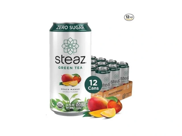 Steaz – Zero Sugar Organic Green Tea – Peach Mango… Coupon