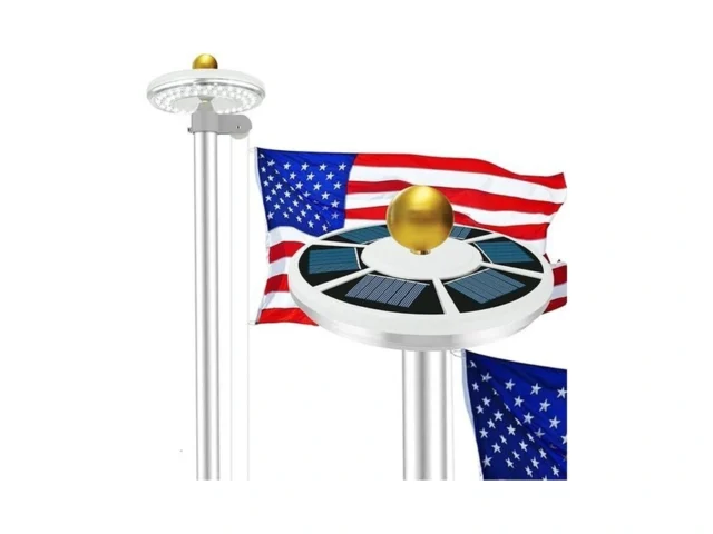 Flagpole Solar Light 60 Led Super Bright 2400mah Up… Code