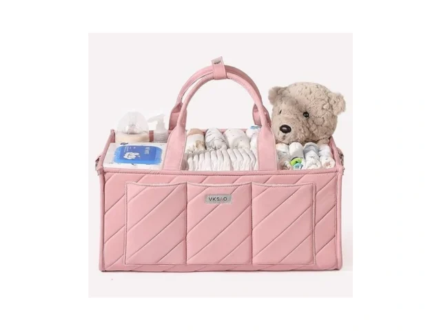 Vksao Pink Diaper Caddy Organizer Portable Storage… Code