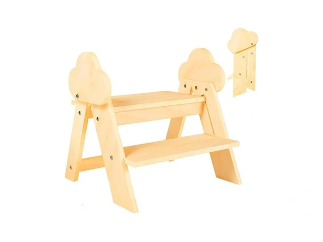 Tinyhaven Wooden Toddler Step Stool 2-step Foldable… Code