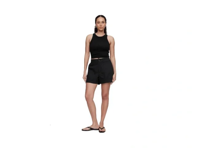 Gap Womens 4 Ultrsoft Easy Utility Short Black 1 Xxl Coupon