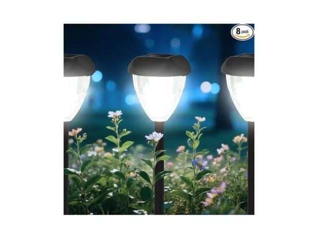 Ensenior 8-pack Solar Lights Outdoor Auto On Off… Code