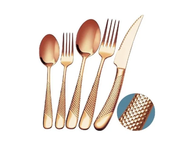 Runfly 20 Piece Hammered Rose Gold Copper… Code