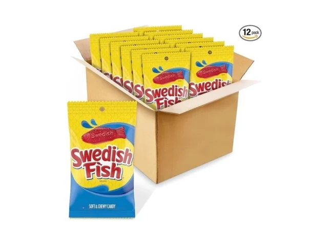 Swedish Fish Soft Chewy Gummy Candy Bulk Candy 12-8…