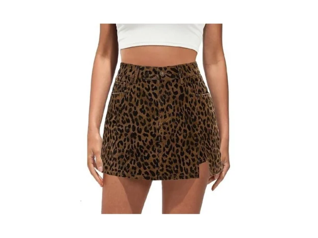 Luvamia Skorts For Woman Leopard Mini Skirt With… Code