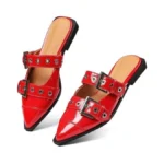 Amazon code: Grakihily Buckle Flats For Women Pointy