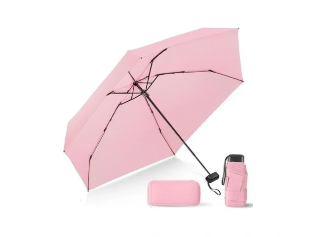 Leagera Compact Travel Umbrella With Case – Mini… Code