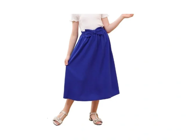 Gorlya Girls A-line Bow Knot Elastic High Waist… Code