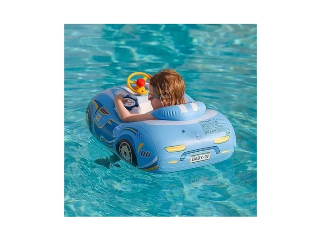 Baby Pool Float With 3d Car Design Thick Pvc Baby… Code