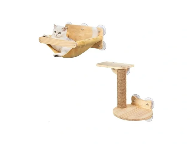 Cat Window Hammock Bed 4pcs Set Cat Window Perch… Coupon