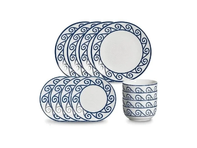 Jodevi 12-piece Dinnerware Set For 4 Stoneware… Code
