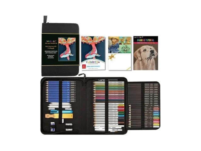 Cwhalecblu 77 Pack Drawing Set Art Supplies Drawing… Code