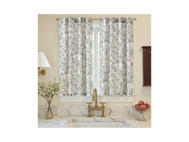 Jinchan Small Window Curtains 45 Inch Linen Floral… Coupon
