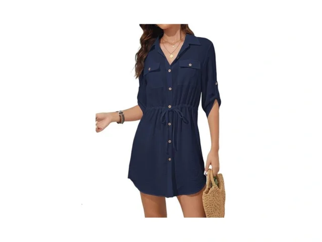 Bsubseach Swimsuit Coverup Shirt Dress Beach… Code