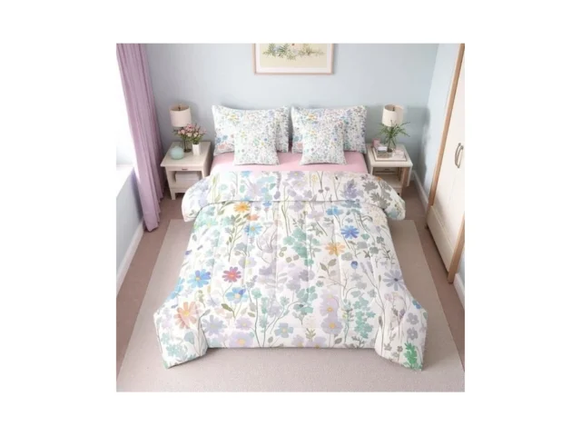 Erosebridal 7 Piece Colorful Floral Queen Bedding… Coupon