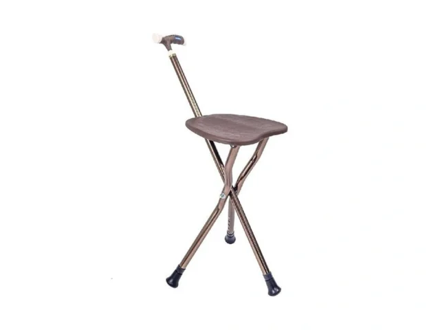 Unlicon Brown Folding Cane Stool With Seat… Code