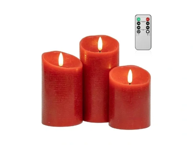 Angelloong Red Flameless Candles With Remote And… Code