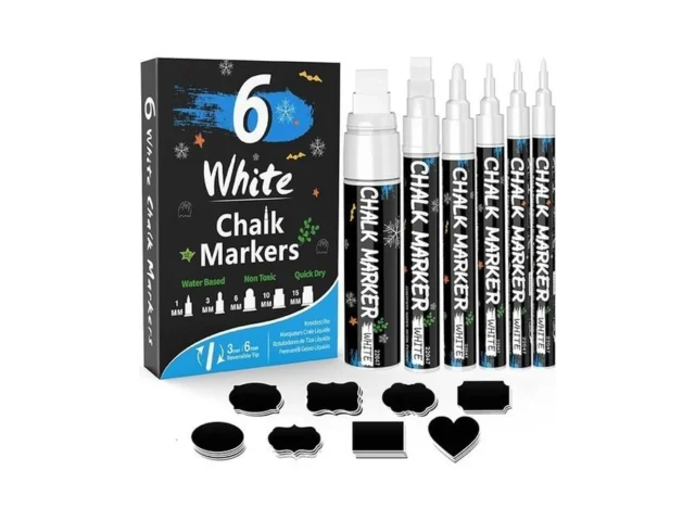 Kerifi White Liquid Chalk Pens Window Markers For… Code