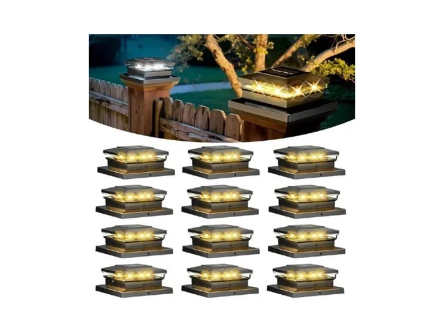 Solar Post Cap Lights 12 Pack Fence Post Solar… Code