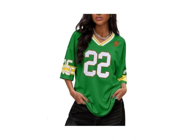 Takeyal Women Oversized Football Jersey V Neck… Code