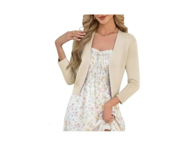 Grace Karin 3 4 Sleeve Cropped Cardigans For Women… Code