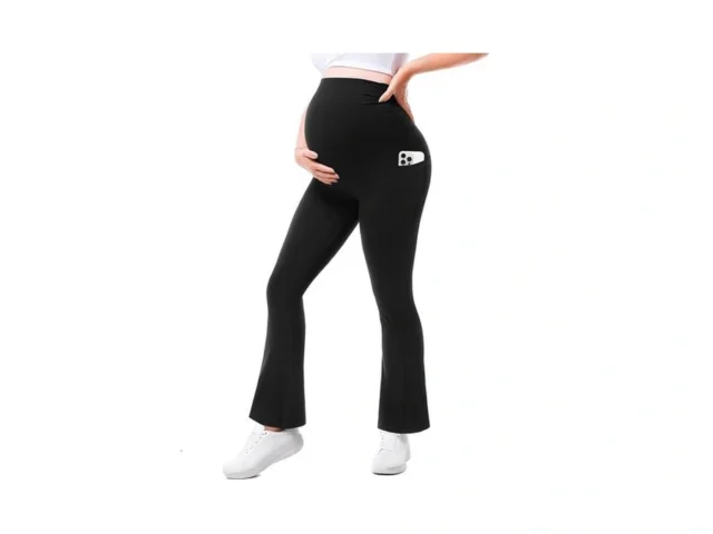 Walifrey Maternity Flared Leggings With Pocket Over… Code