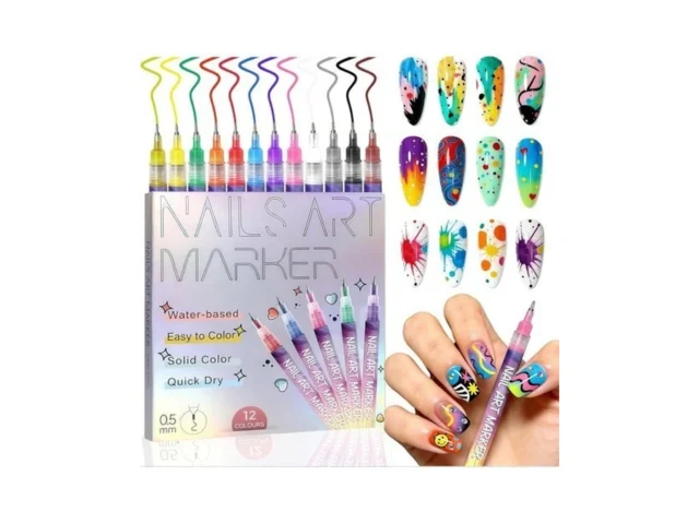 Lunehe Life 12 Colors Nail Art Pens Set Quick Dry… Code