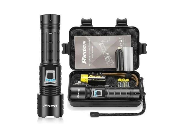 Phixton Rechargeable Flashlights High Lumens 10000… Code