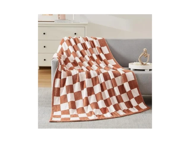 Wrensonge Checkered Throw Blanket Autumn Leaf… Code
