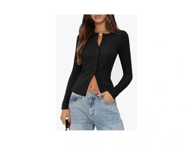 Gleeneat Black Cardigan Sweaters For Women Long… Code