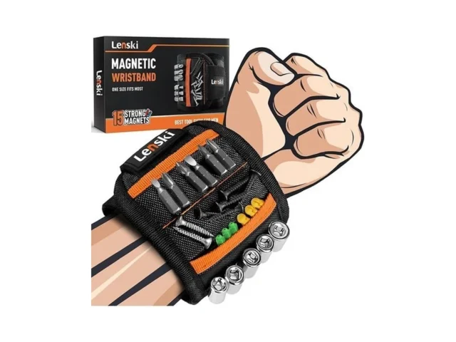Lenski Gifts For Men Magnetic Wristband Tool Belts… Code