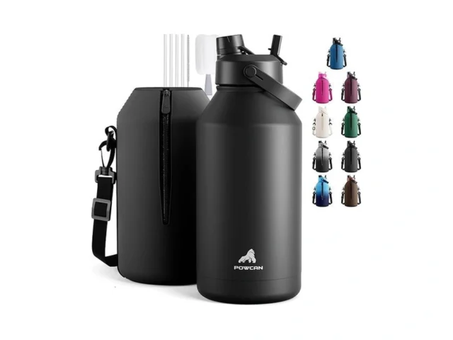 Powcan 64 Oz Insulated Water Bottle For Sports… Code
