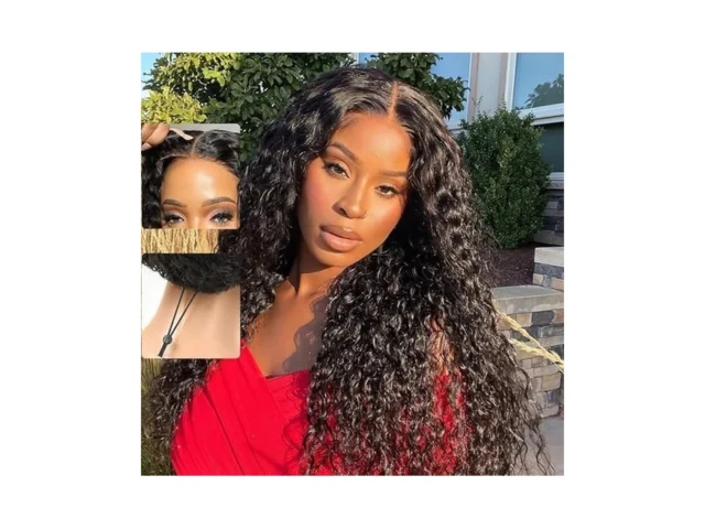 Qangelabeauty 16 Inch Deep Wave Lace Front Wigs… Code