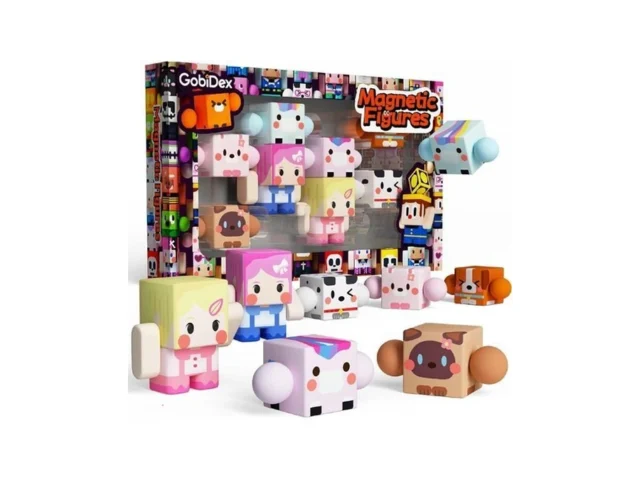 Gobidex 8pcs Magnetic Figures Playset Rotatable… Code