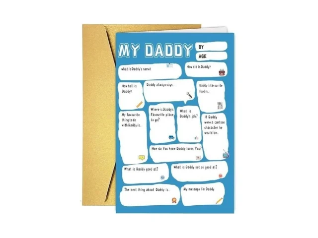 Uuefktn Fathers Day Card Cute Daddy Birthday Card… Code