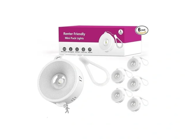 2 Rechargeable Mini Puck Lights W Lanyard Renter… Code