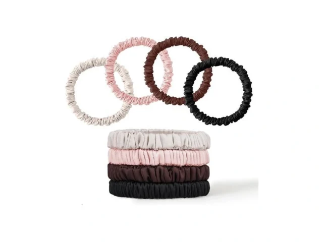 8pcs Silk Scrunchies Hair Ties For Women Girls… Code