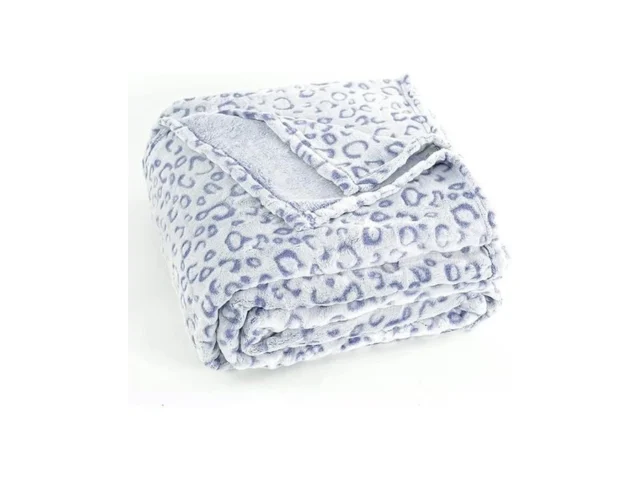 Pleasant Boulevard Leopard Throw Blanket Fleece… Coupon