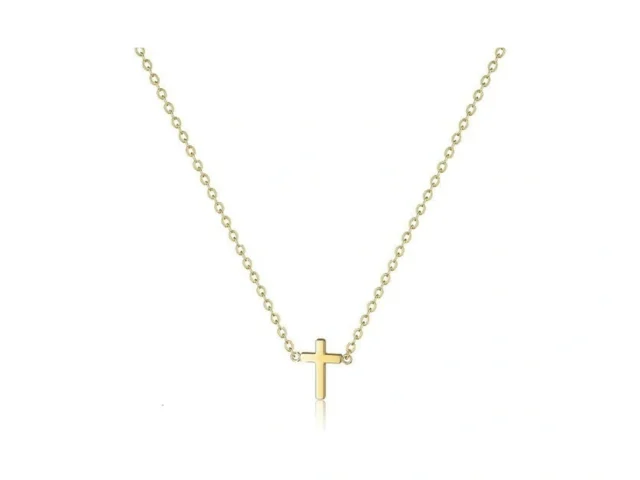 Moodear Gold Cross Necklace For Women – Dainty… Code
