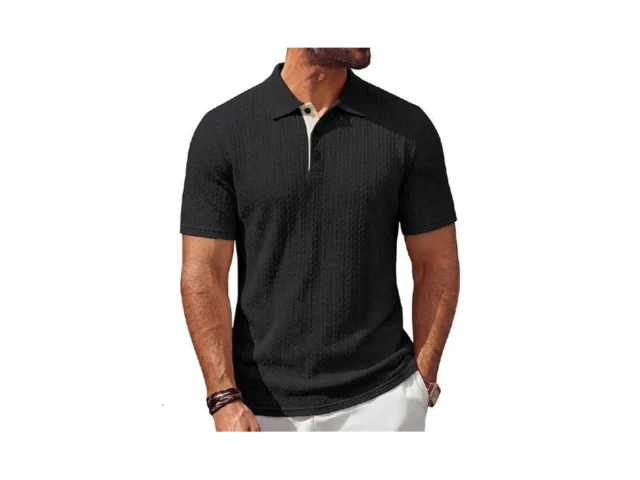 Pj Paul Jones Mens Knit Polo Shirt Casual Short… Code