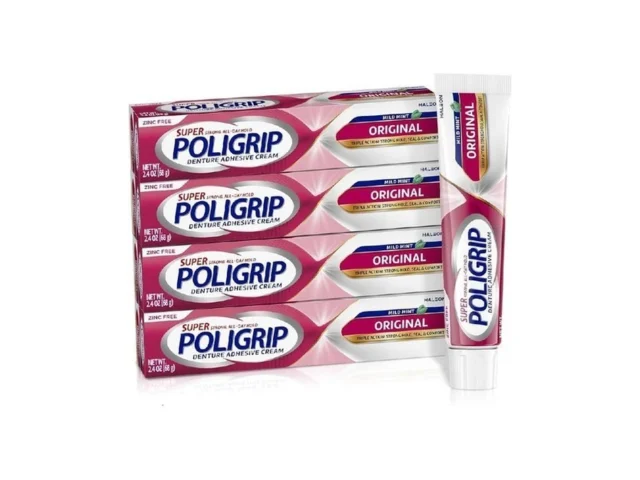 Super Poligrip Original Denture Adhesive Cream Zinc…
