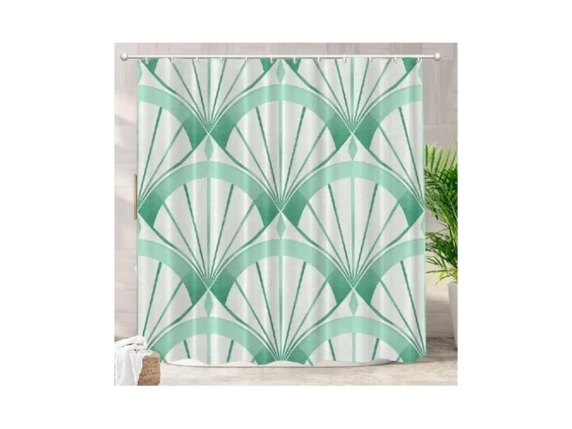 Batmerry Turquoise Japanese Art Shower Curtain E A… Coupon