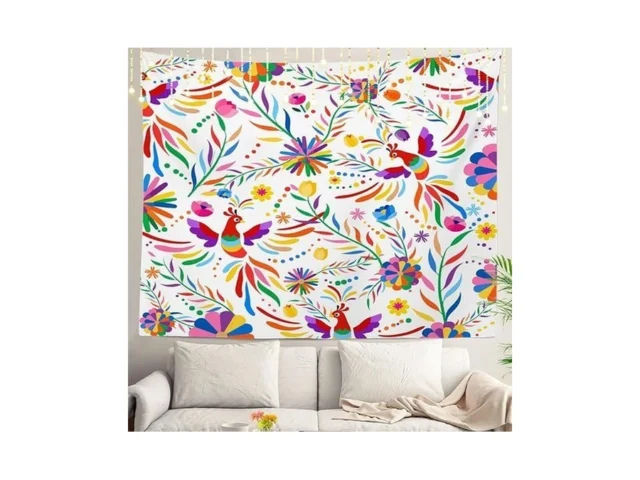 Shrahala Mexican Tapestry Floral Mexican Colorful… Coupon
