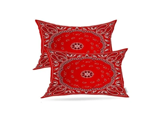 Batmerry Red Black Decorative Pillow Covers… Coupon