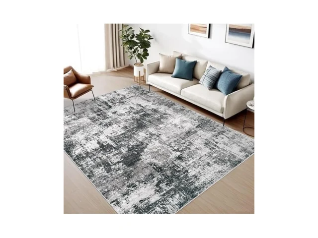6×9 Area Rug For Living Room Washable Abstract Soft…