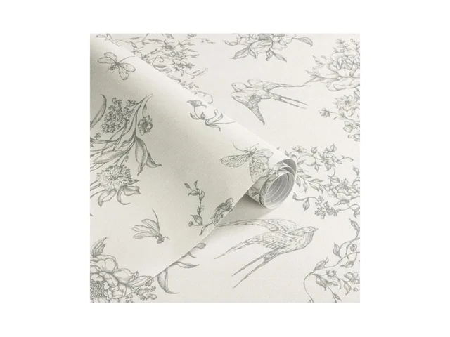 Froluya Floral Birds Peel And Stick Wallpaper… Code
