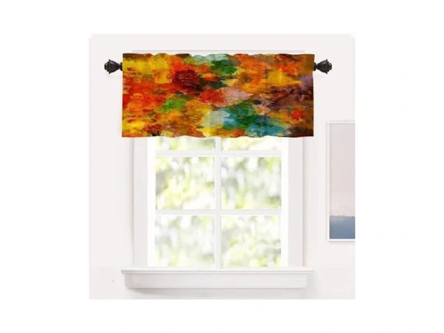 Shrahala Kitchen Valance Abstract Paint 8 Multib… Coupon