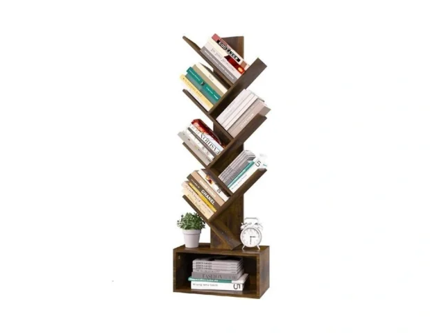 Yoobure Tree Bookshelf – 6 Shelf Retro Floor… Code