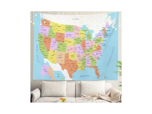 Shrahala United States Map World Map Tapestry… Coupon