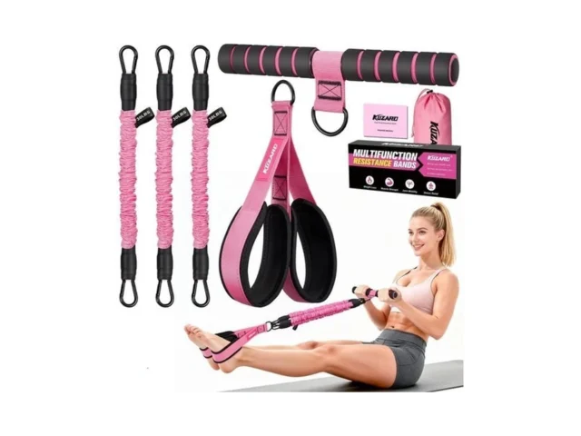 Kuzaro Upgraded Multifunction Pedal Resistance Band…